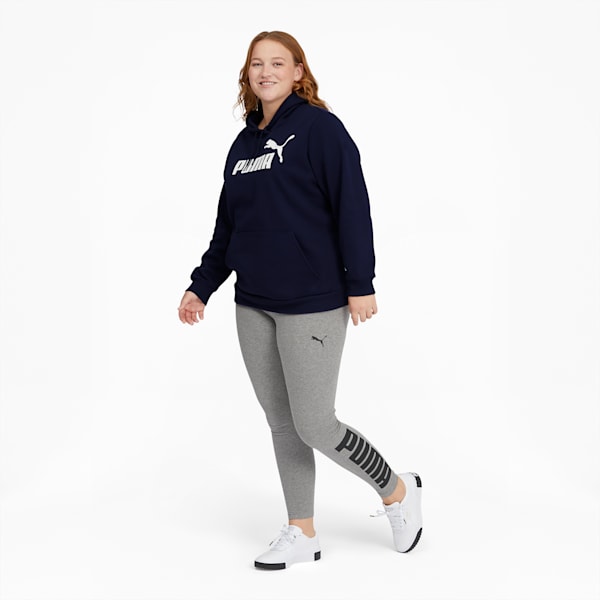 Essentials Women's Logo Hoodie PL, Peacoat, extralarge