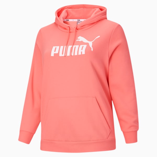 Essentials Women's Logo Hoodie PL, Salmon Rose, extralarge