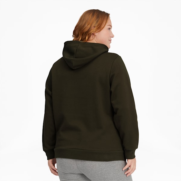 Essentials Women's Logo Hoodie PL, Forest Night, extralarge