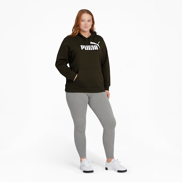 Essentials Women's Logo Hoodie PL, Forest Night, extralarge