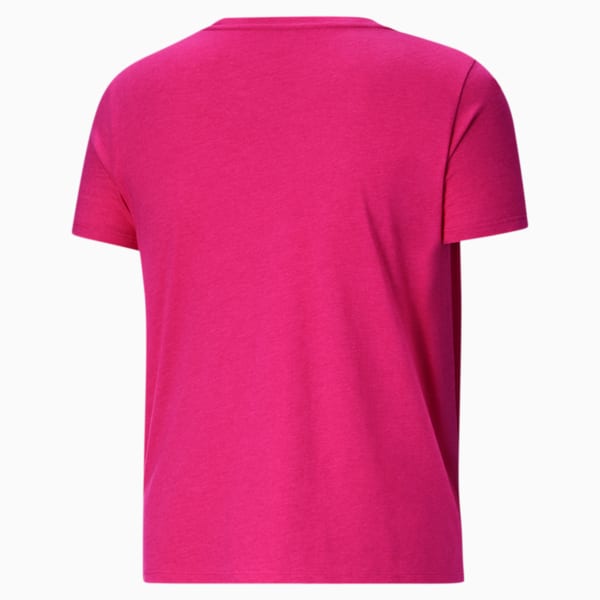 Essentials+ Women's Logo Heather Tee PL, Glowing Pink Heather, extralarge
