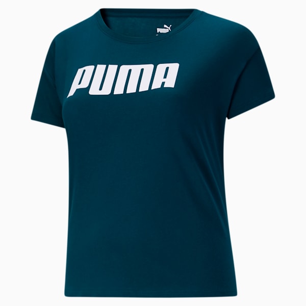 Active Women's Logo Tee PL, Digi-blue, extralarge