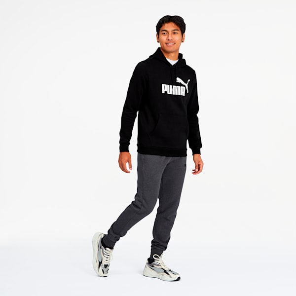 Essentials Big Logo Men's Hoodie, Cotton Black, extralarge