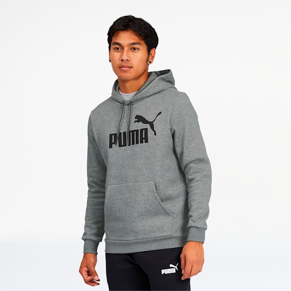Essentials Big Logo Men's Hoodie, Medium Gray Heather, extralarge