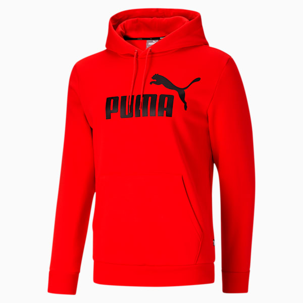 Essentials Big Logo Men's Hoodie, Puma Red, extralarge