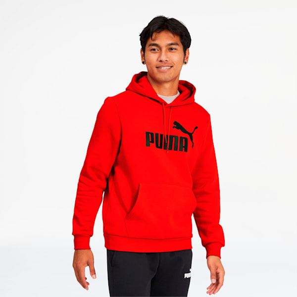 Essentials Big Logo Men's Hoodie, Puma Red, extralarge