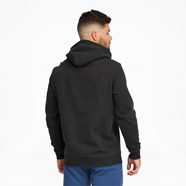 Essentials Big Logo Men's Hoodie, Dark Gray Heather, extralarge