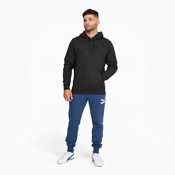 Essentials Big Logo Men's Hoodie, Dark Gray Heather, extralarge