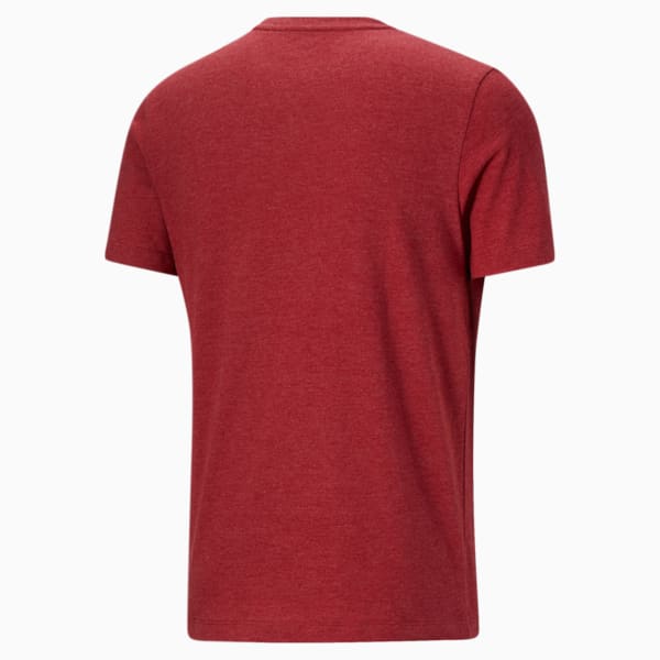 Essentials Men's Heather Tee, Red Dahlia, extralarge