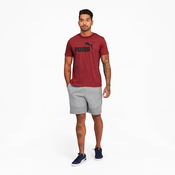 Essentials Men's Heather Tee, Red Dahlia, extralarge
