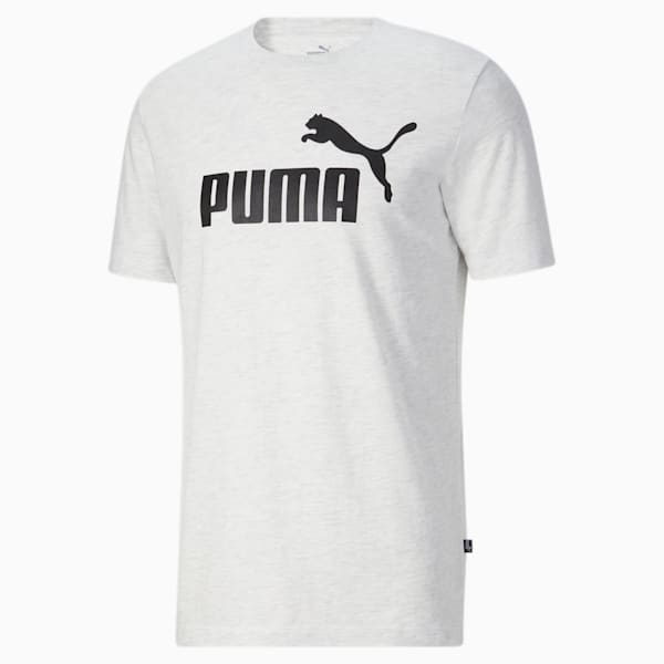 T-shirt chiné Essentials, homme, blanc chiné PUMA