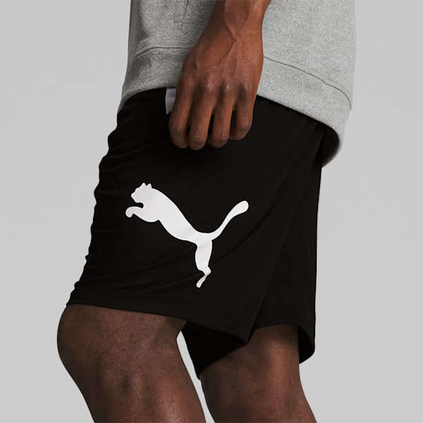 Shorts de entrenamiento para hombre PUMA Cat, Puma Black-Puma White, extralarge