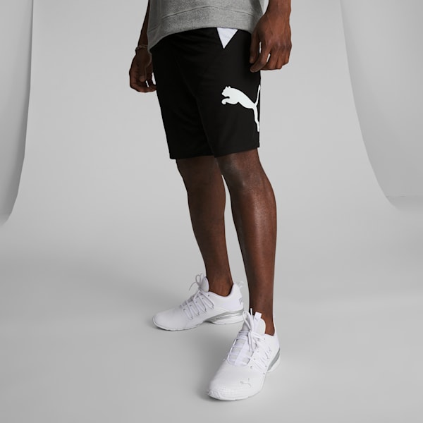 Shorts de entrenamiento para hombre PUMA Cat, Puma Black-Puma White, extralarge