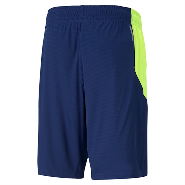 PUMA Cat Men's Training Shorts, Elektro Blue-Yellow Pear, extralarge