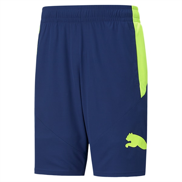 PUMA Cat Men's Training Shorts, Elektro Blue-Yellow Pear, extralarge