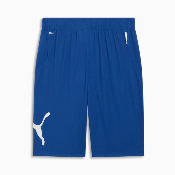 Shorts de entrenamiento para hombre PUMA Cat, Cobalt Glaze-PUMA White, extralarge