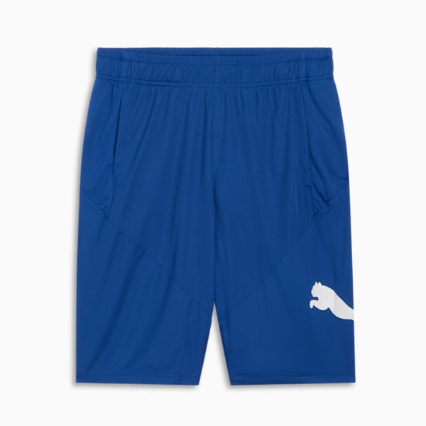 Shorts de entrenamiento para hombre PUMA Cat, Cobalt Glaze-PUMA White, extralarge