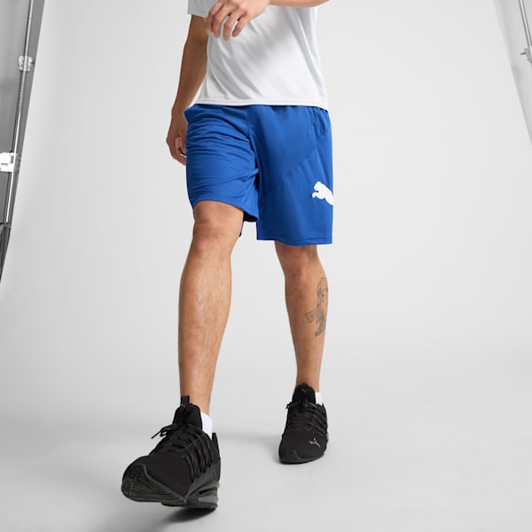 Shorts de entrenamiento para hombre PUMA Cat, Cobalt Glaze-PUMA White, extralarge