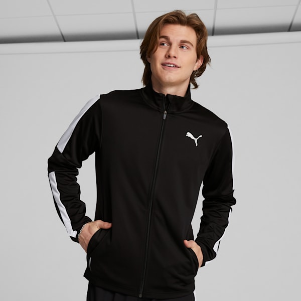 Chamarra para entrenar Blaster para hombre, Puma Black-Puma White, extralarge