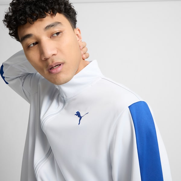 PUMA Blaster Jacket, Silver Mist-Cobalt Glaze, extralarge