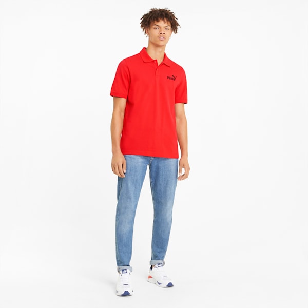 Essentials Men's Pique Polo, High Risk Red, extralarge