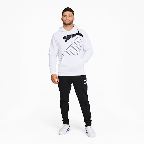 Big Logo Men's Hoodie, Puma White, extralarge