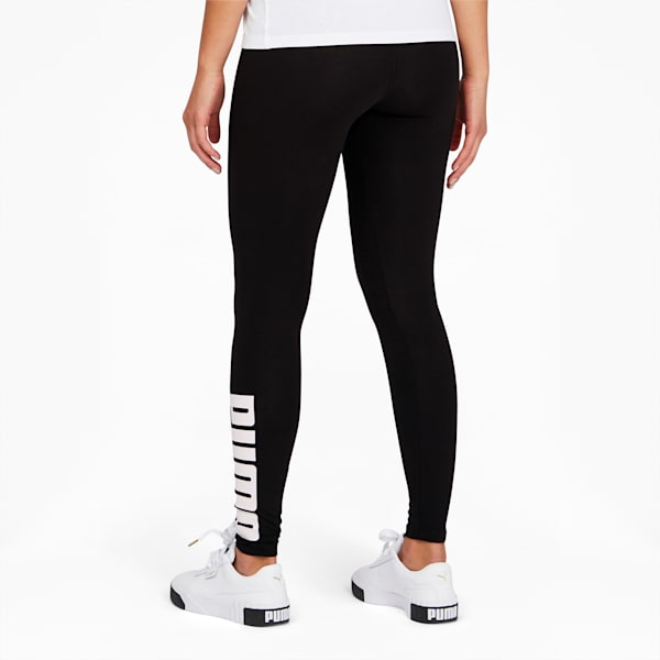 Athletic Women's Logo Leggings, Puma Black, extralarge