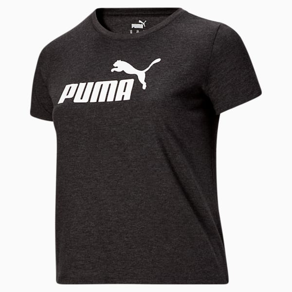 Essentials Women's Logo Tee PL, Dark Gray Heather, extralarge