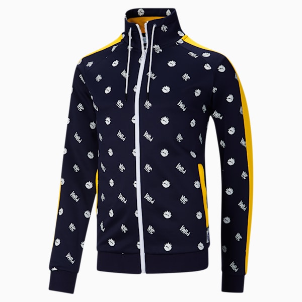 NYC Men's Track Jacket, Peacoat-AOP, extralarge