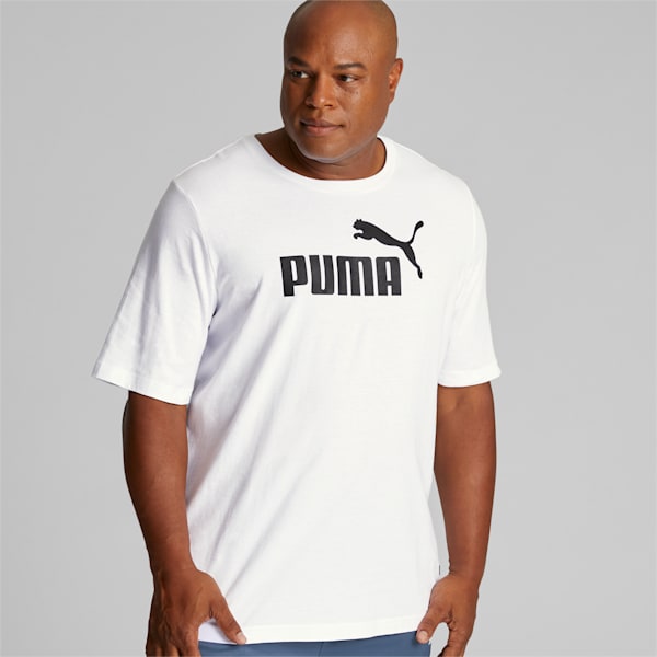 Essentials Men's Logo Tee BT, Puma White