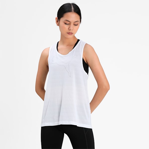 RTG Layer Women's Loose Tank Top, Puma White, extralarge-IND