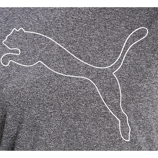 RTG Heather Logo Regular Fit Women's T-shirt, Puma Black Heather, extralarge-IND
