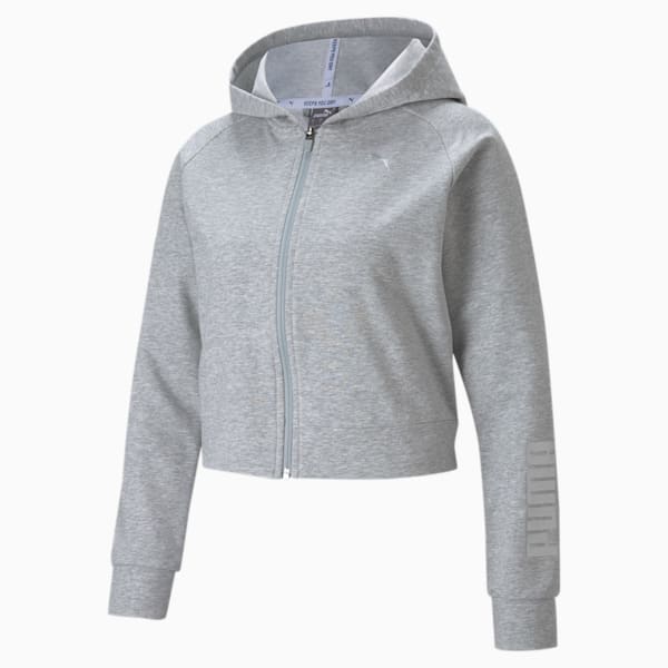 Womens puma zip up hoodie top