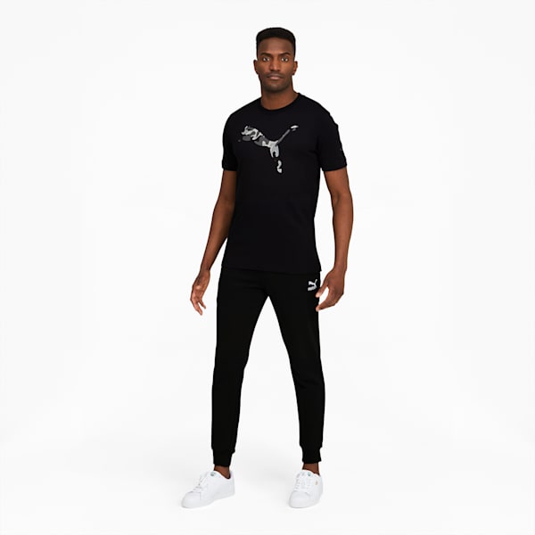 Camo Cat Men's Logo Tee, Puma Black, extralarge