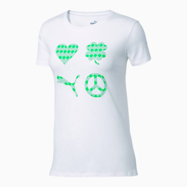 St. Patrick's Women's Tee, Puma White, extralarge