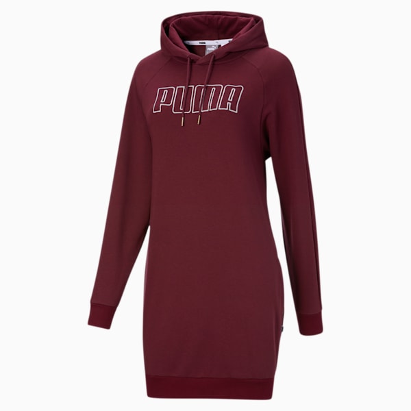 Modern Basics Women's Dress, Burgundy-Silver, extralarge