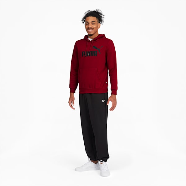 Essentials+ Men's Big Logo Hoodie, Red Dahlia, extralarge