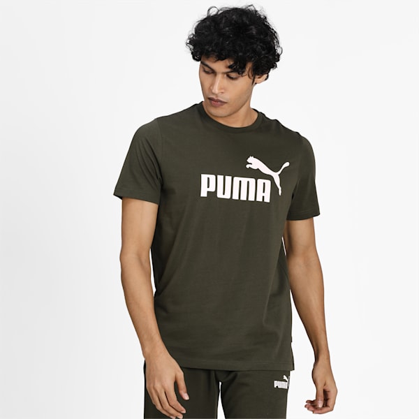 Logo Men's Regular Fit T-shirt, Forest Night, extralarge-IND