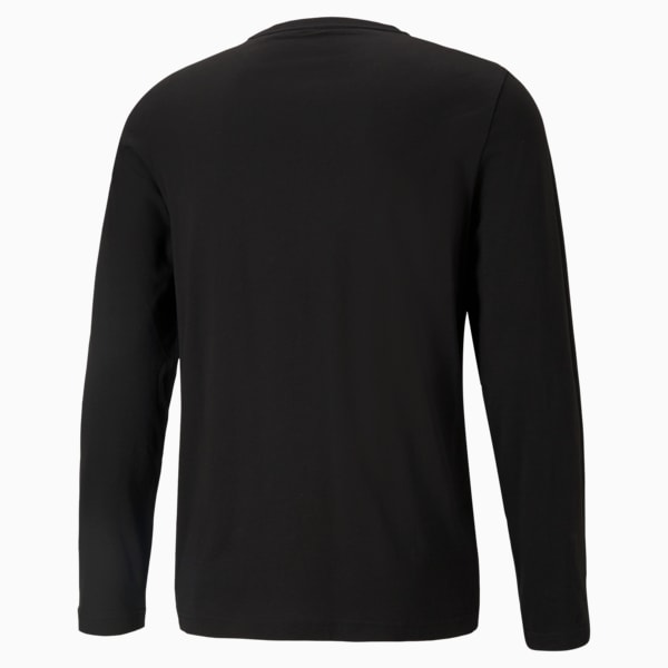 Essentials Long Sleeve Tee Men, Puma Black, extralarge