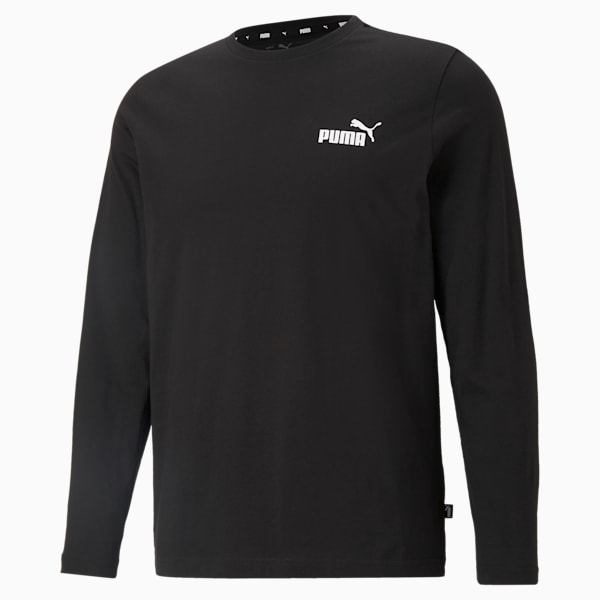 Essentials Long Sleeve Tee Men, Puma Black, extralarge