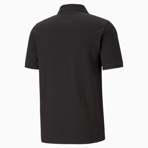 Essentials Pique Men's Polo Shirt, Puma Black