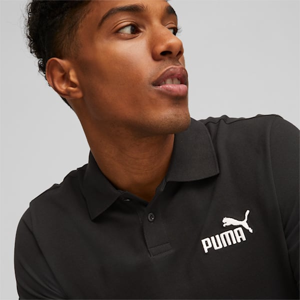 Essentials Pique Regular Fit Men's Polo Shirt, Puma Black, extralarge-IND