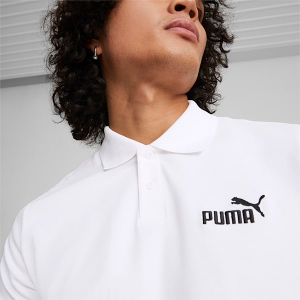 Pique Regular Fit Men's Polo Shirt, Puma White, extralarge-IND