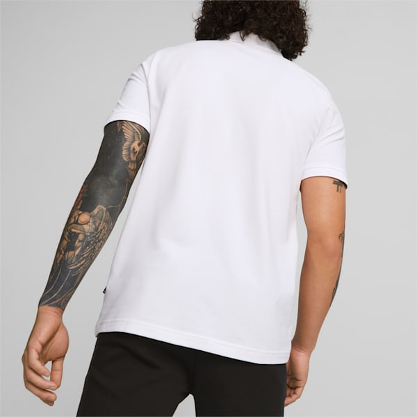 Pique Regular Fit Men's Polo Shirt, Puma White, extralarge-AUS