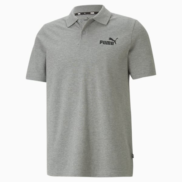 Pique Regular Fit Men's Polo Shirt, Medium Gray Heather, extralarge-AUS