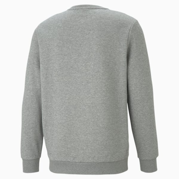 Essentials Big Logo Crew Neck Men's Sweater, Medium Gray Heather, extralarge-GBR