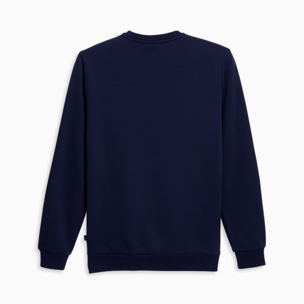 Sudadera con cuello redondo Essentials Small Logo para hombre, Peacoat, extralarge