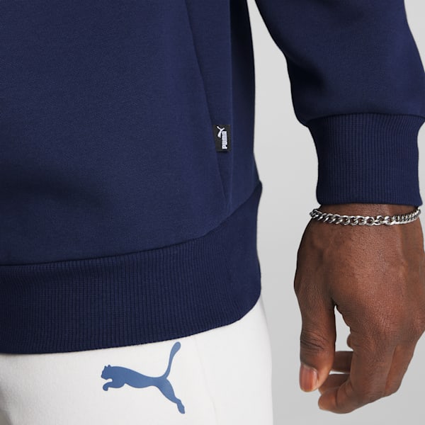 Essentials Small Logo Crew Neck Men's Sweatshirt, Peacoat, extralarge