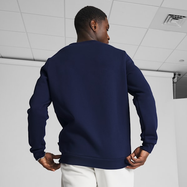 Essentials Small Logo Crew Neck Men's Sweatshirt, Peacoat, extralarge
