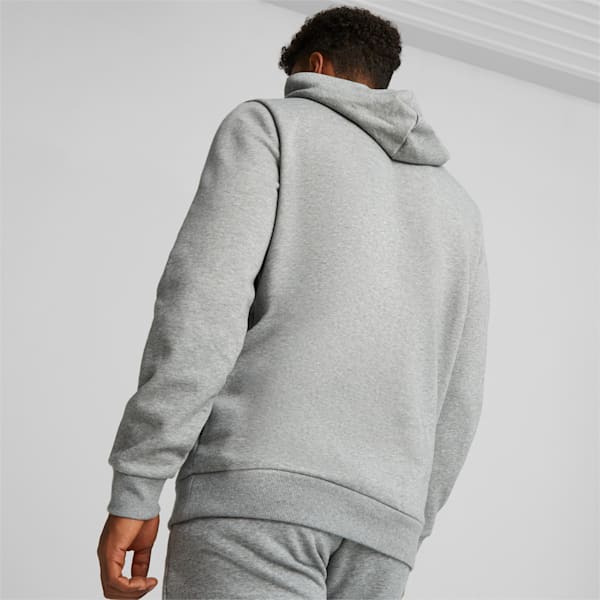 Big Logo Regular Fit Men's Hoodie, Medium Gray Heather, extralarge-IND